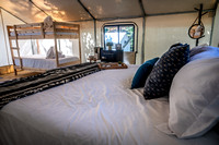 Timberline Glamping, now open at River Forks Park and Campground, features six furnished safari tents designed to give visitors the space they need to camp in luxury on Lake Lanier.